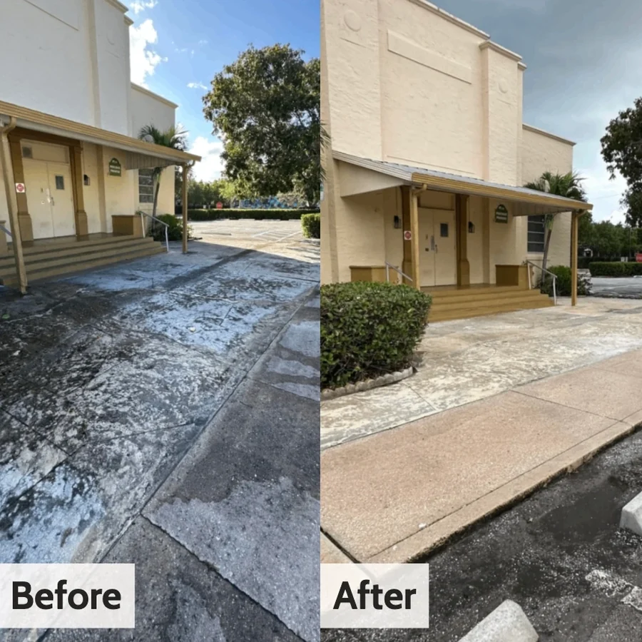 Before and after — Driveway Pressure Wash
